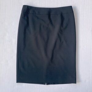 Armani Collezioni Black Wool Pencil Slit Skirt size 4